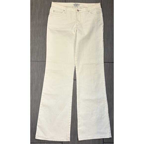 CAbi Denim - Cabi Women’s White Wide Leg Jeans Size 6 Bohemian Style# 895